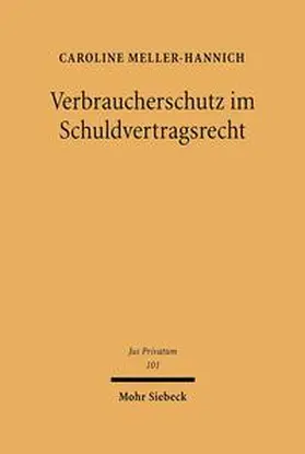 Meller-Hannich |  Meller-H.: Verbraucherschutz im SchuldvertragsR | Buch |  Sack Fachmedien