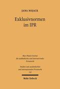 Nojack |  Exklusivnormen im IPR | Buch |  Sack Fachmedien