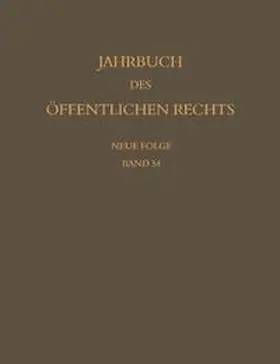 Leibholz / Häberle |  Jahrbuch des öffentlichen Rechts der Gegenwart. Neue Folge | Buch |  Sack Fachmedien