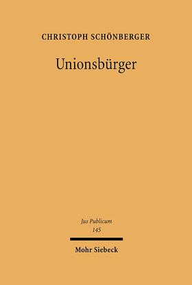 Schönberger | Unionsbürger | Buch | 978-3-16-148837-5 | sack.de