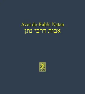 Berner / Becker |  Avot de-Rabbi Natan | Buch |  Sack Fachmedien
