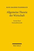 Stadermann / Steiger |  Allgemeine Theorie der Wirtschaft | Buch |  Sack Fachmedien
