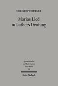 Burger |  Marias Lied in Luthers Deutung | Buch |  Sack Fachmedien