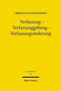 Winterhoff |  Winterhoff, C: Verfassung - Verfassunggebung | Buch |  Sack Fachmedien