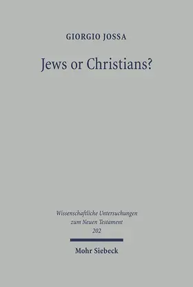 Jossa |  Jews or Christians? | Buch |  Sack Fachmedien