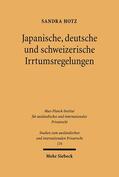 Hotz |  Hotz, S: Japan., dt. und schweizerische Irrtumsreg. | Buch |  Sack Fachmedien