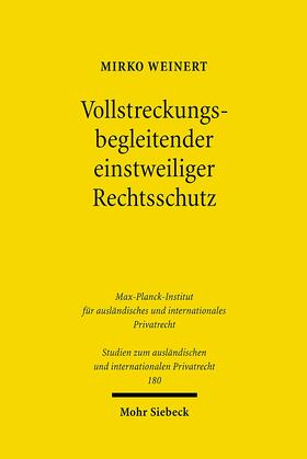 Weinert | Vollstreckungsbegleitender einstweiliger Rechtsschutz | Buch | 978-3-16-149273-0 | sack.de