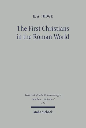 Judge / Harrison |  The First Christians in the Roman World | Buch |  Sack Fachmedien