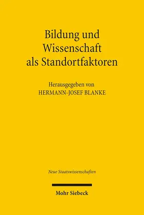 Blanke |  Bildung und Wissenschaft als Standortfaktoren | Buch |  Sack Fachmedien