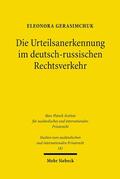 Gerasimchuk |  Gerasimchuk: Urteilsanerkennung im dt.-russ. Rechtsverkehr | Buch |  Sack Fachmedien