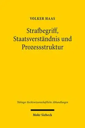 Haas |  Strafbegriff, Staatsverständnis und Prozessstruktur | Buch |  Sack Fachmedien