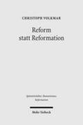 Volkmar |  Volkmar, C: Reform statt Reformation | Buch |  Sack Fachmedien