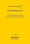 Wißmann |  Wißmann, H: Generalklauseln | Buch |  Sack Fachmedien