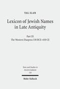 Ilan |  Lexicon of Jewish Names in Late Antiquity | Buch |  Sack Fachmedien