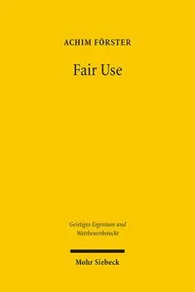 Förster |  Fair Use | Buch |  Sack Fachmedien