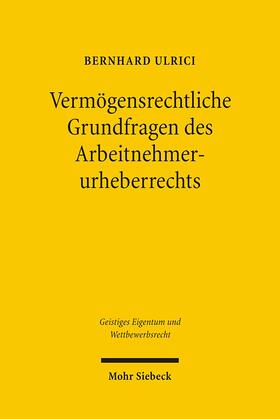 Ulrici | Ulrici, B: Vermögensrechtliche Grundfragen | Buch | 978-3-16-149691-2 | sack.de