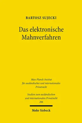 Sujecki |  Das elektronische Mahnverfahren | Buch |  Sack Fachmedien