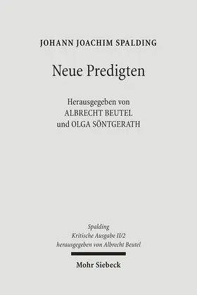 Spalding / Beutel / Söntgerath |  Kritische Ausgabe | Buch |  Sack Fachmedien