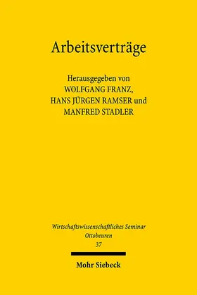 Ramser / Franz / Stadler |  Arbeitsverträge | Buch |  Sack Fachmedien