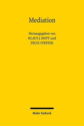 Hopt / Steffek |  Mediation | Buch |  Sack Fachmedien