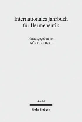 Figal |  Internationales Jahrbuch für Hermeneutik | Buch |  Sack Fachmedien