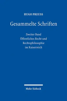 Preuß / Schefold / Müller |  Gesammelte Schriften | Buch |  Sack Fachmedien