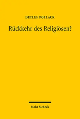 Pollack |  Rückkehr des Religiösen? | Buch |  Sack Fachmedien