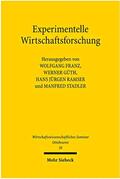 Franz / Güth / Ramser |  Experimentelle Wirtschaftsforschung | Buch |  Sack Fachmedien