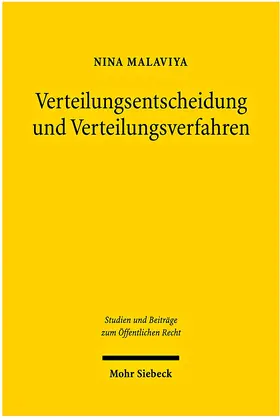 Malaviya |  Verteilungsentscheidungen und Verteilungsverfahren | Buch |  Sack Fachmedien