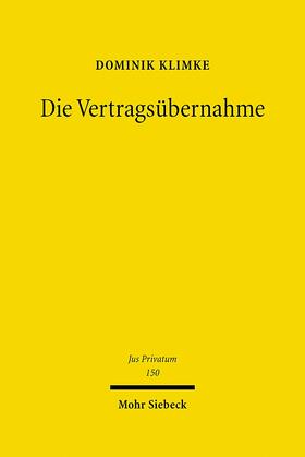 Klimke | Die Vertragübernahme | Buch | 978-3-16-150154-8 | sack.de
