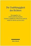 Bung / Lambrecht / Holzwarth |  Die Unabhängigkeit des Richters | Buch |  Sack Fachmedien