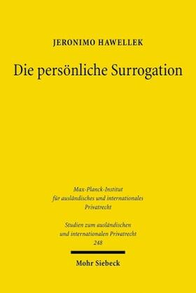 Hawellek | Die persönliche Surrogation | Buch | 978-3-16-150267-5 | sack.de