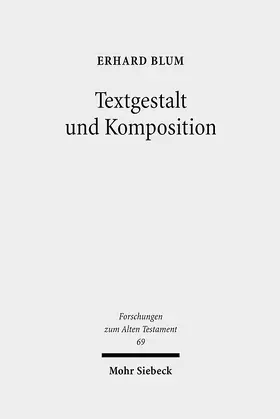 Blum / Oswald |  Textgestalt und Komposition | Buch |  Sack Fachmedien