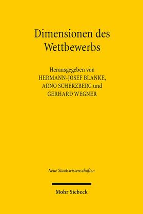 Blanke / Backhaus / Scherzberg |  Dimensionen des Wettbewerbs | Buch |  Sack Fachmedien