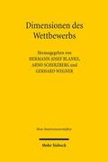 Blanke / Backhaus / Scherzberg |  Dimensionen des Wettbewerbs | Buch |  Sack Fachmedien