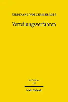 Wollenschläger |  Verteilungsverfahren | Buch |  Sack Fachmedien