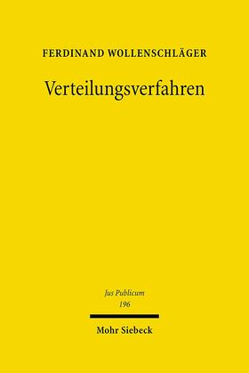 Wollenschläger | Verteilungsverfahren | Buch | 978-3-16-150484-6 | sack.de