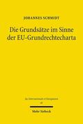 Schmidt |  Die Grundsätze im Sinne der EU-Grundrechtecharta | Buch |  Sack Fachmedien