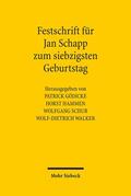 Gödicke / Hammen / Schur |  Festschrift für Jan Schapp zum siebzigsten Geburtstag | Buch |  Sack Fachmedien