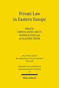 Jessel-Holst / Kulms / Trunk |  Private Law in Eastern Europe | Buch |  Sack Fachmedien
