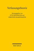 Depenheuer / Grabenwarter |  Verfassungstheorie | Buch |  Sack Fachmedien