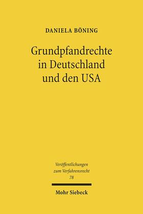 Böning |  Grundpfandrechte in Deutschland und den USA | Buch |  Sack Fachmedien