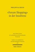 Reuß |  Reuß, P: "Forum Shopping" in der Insolvenz | Buch |  Sack Fachmedien