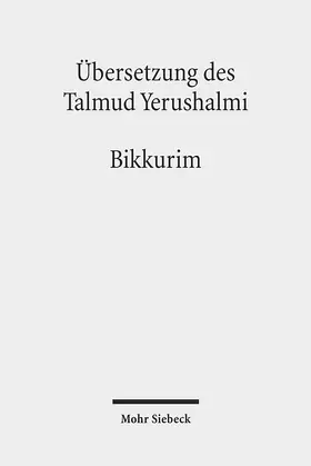 Avemarie / Becker / Hengel |  Übersetzung des Talmud Yerushalmi | Buch |  Sack Fachmedien