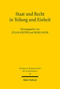 Krüper / Sauer |  Staat und Recht in Teilung und Einheit | Buch |  Sack Fachmedien