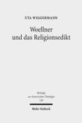 Wiggermann |  Woellner und das Religionsedikt | eBook | Sack Fachmedien