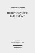 Nihan |  From Priestly Torah to Pentateuch | eBook | Sack Fachmedien