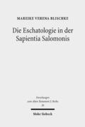 Blischke |  Die Eschatologie in der Sapientia Salomonis | eBook | Sack Fachmedien