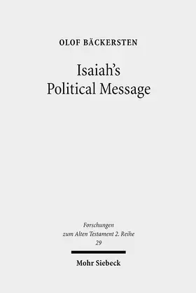 Bäckersten |  Isaiah's Political Message | eBook | Sack Fachmedien