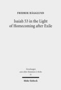 Hägglund |  Isaiah 53 in the Light of Homecoming after Exile | eBook | Sack Fachmedien